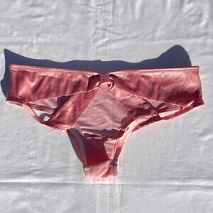Victoria’s Secret Pink Velvet Cut Out Back Now Panties Large